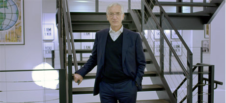 Sir Ronald Cohen standing in the Ford Foundation offices in New York City
